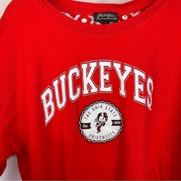 College Football Fan Tunic Top Pullover Long Sleeve Ohio State Buckeye OSU Shirt - Picture 8 of 10